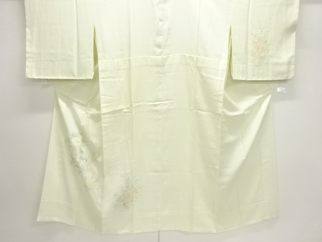 未使用品　花模様単衣長襦袢